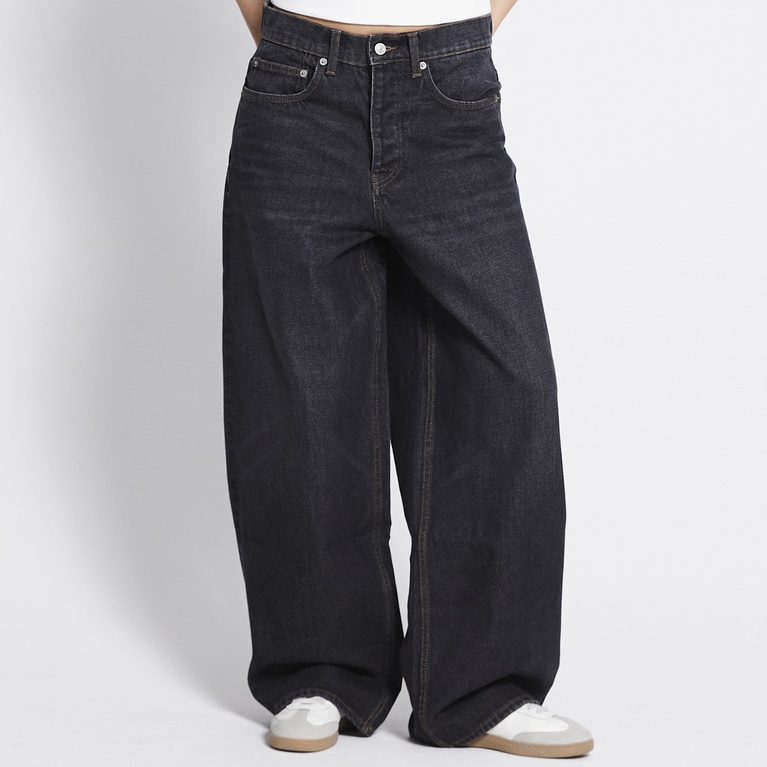 Baggy wide jeans "Giant" Black Used